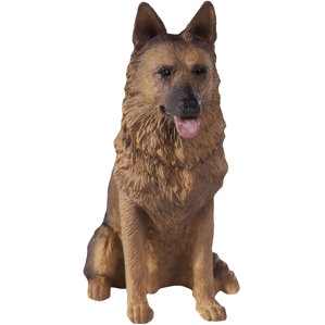 Skip the midget Swinging garden german shepherd figurine